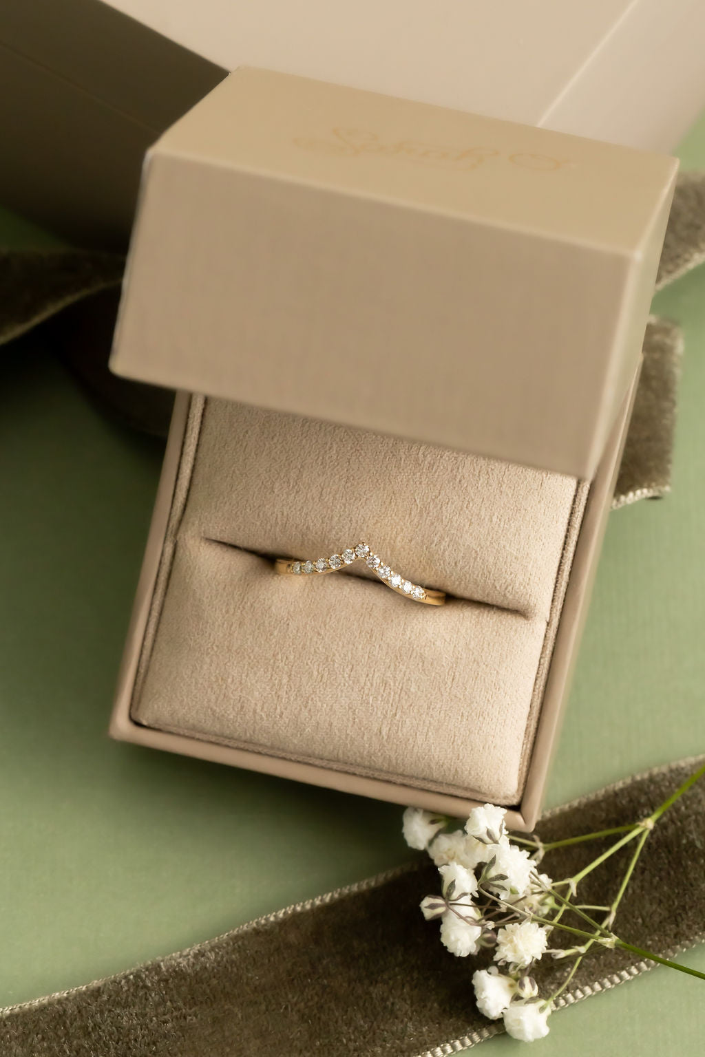 0.25 TCW Round Shaped Half Eternity Lab Grown Diamond Wedding Band